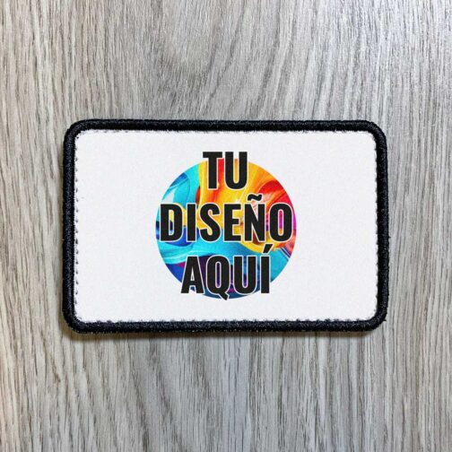 parche personalizado con trasera de velcro