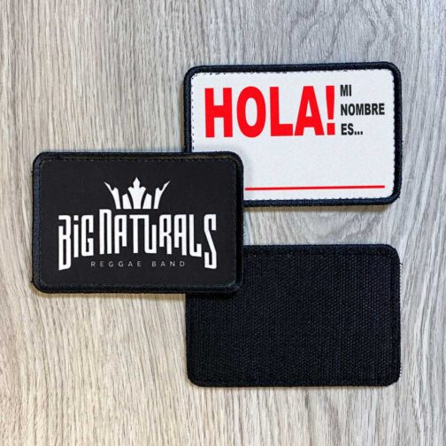 parche personalizado con trasera de velcro