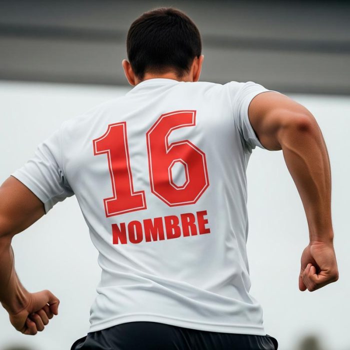 camiseta impresa con vinilo textil