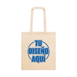 125 bolsas de algodón impresas en azul royal
